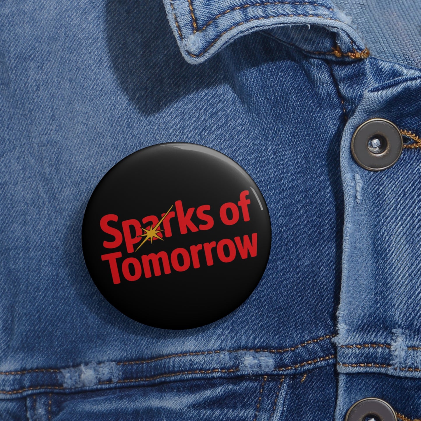 Sparks of Tomorrow Logo Button Pin