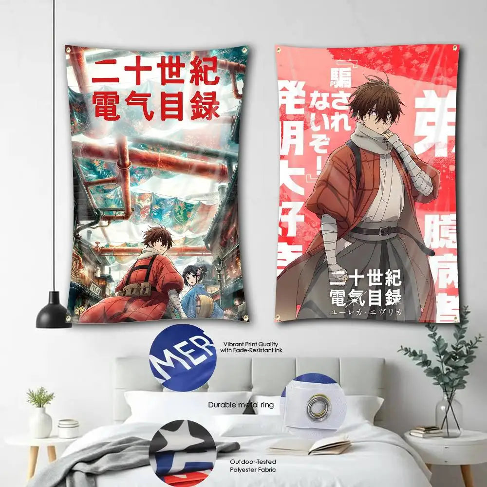 Sparks of Tomorrow Anime Kihachi and Inako Tapestry