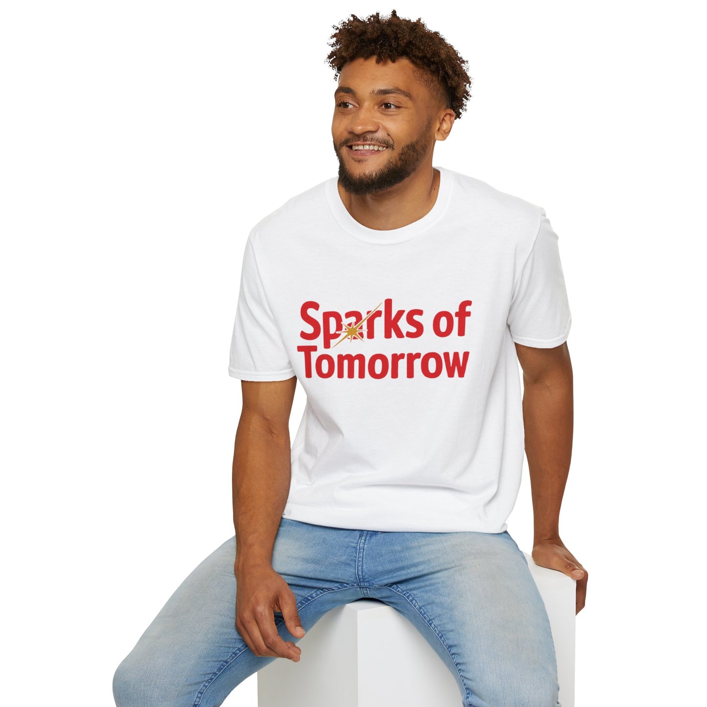 Sparks of Tomorrow Logo White T-Shirt
