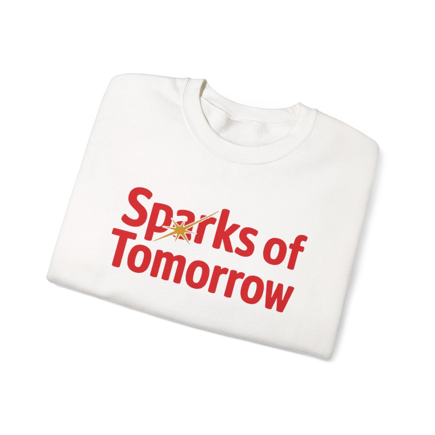 Sparks of Tomorrow Logo White Sweatshirt