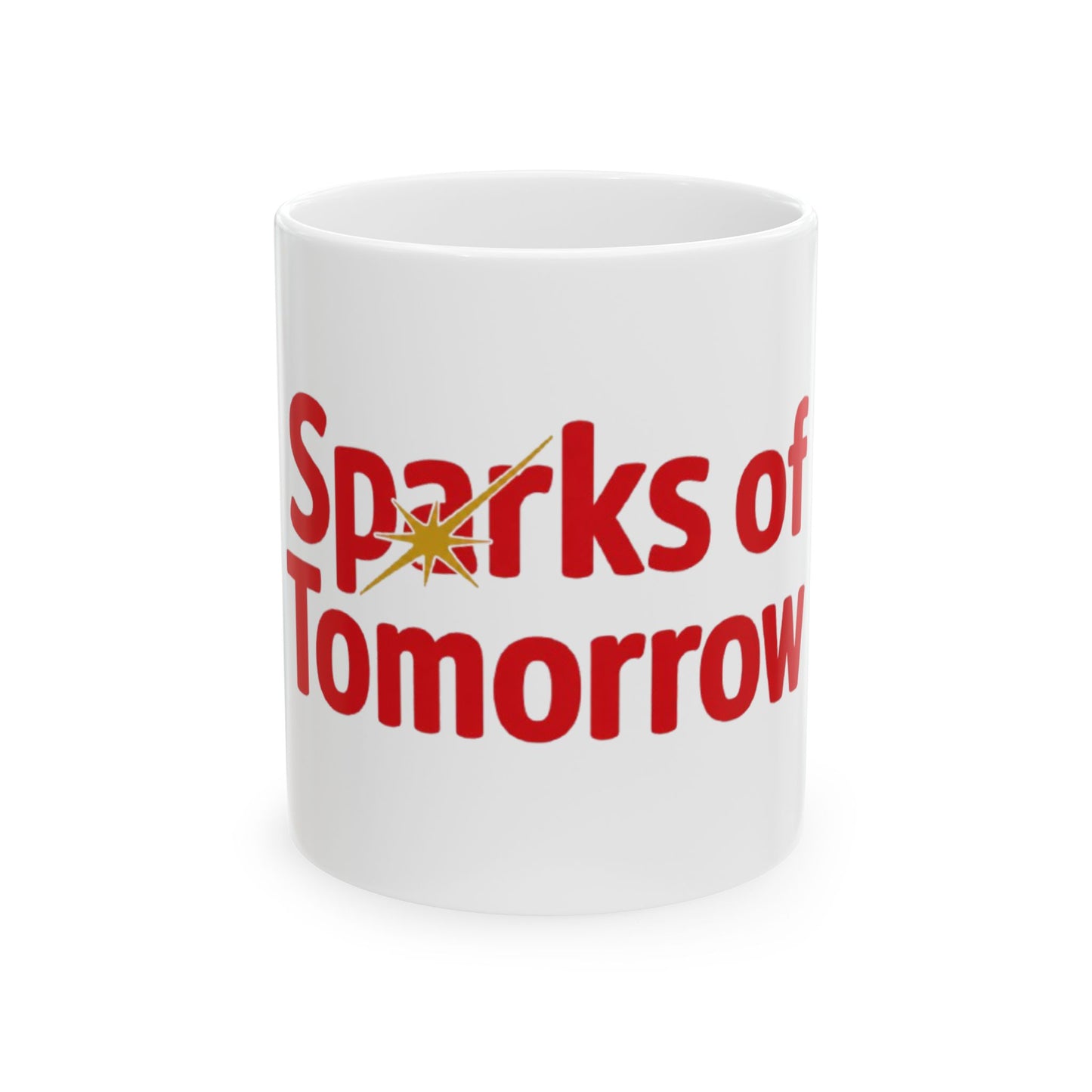 Sparks of Tomorrow Logo White Mug (11oz & 15oz)