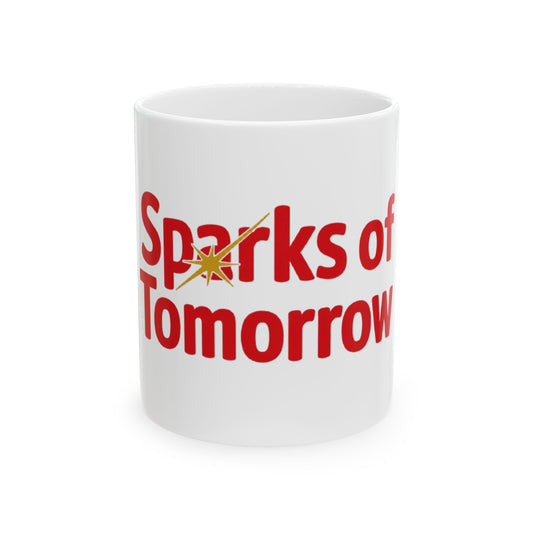 Sparks of Tomorrow Logo White Mug (11oz & 15oz)