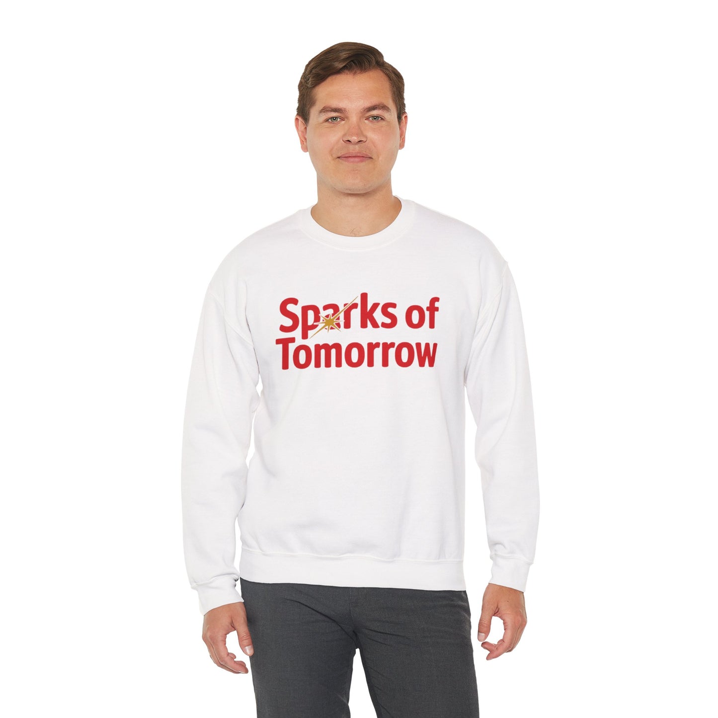 Sparks of Tomorrow Logo White Sweatshirt