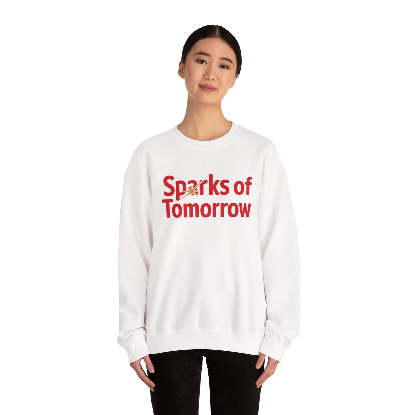Sparks of Tomorrow Logo White Sweatshirt