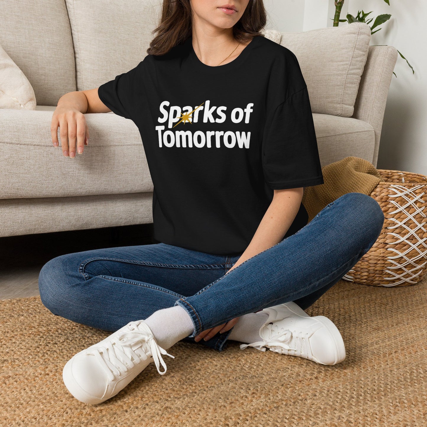 Sparks of Tomorrow Logo Black T-Shirt