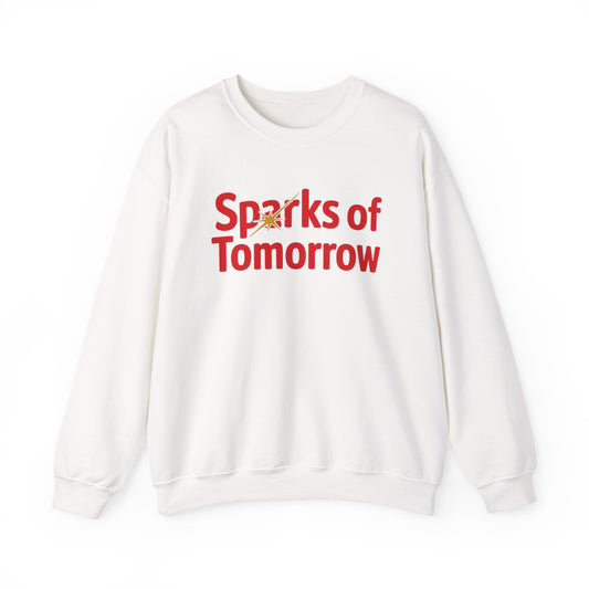 Sparks of Tomorrow Logo White Sweatshirt