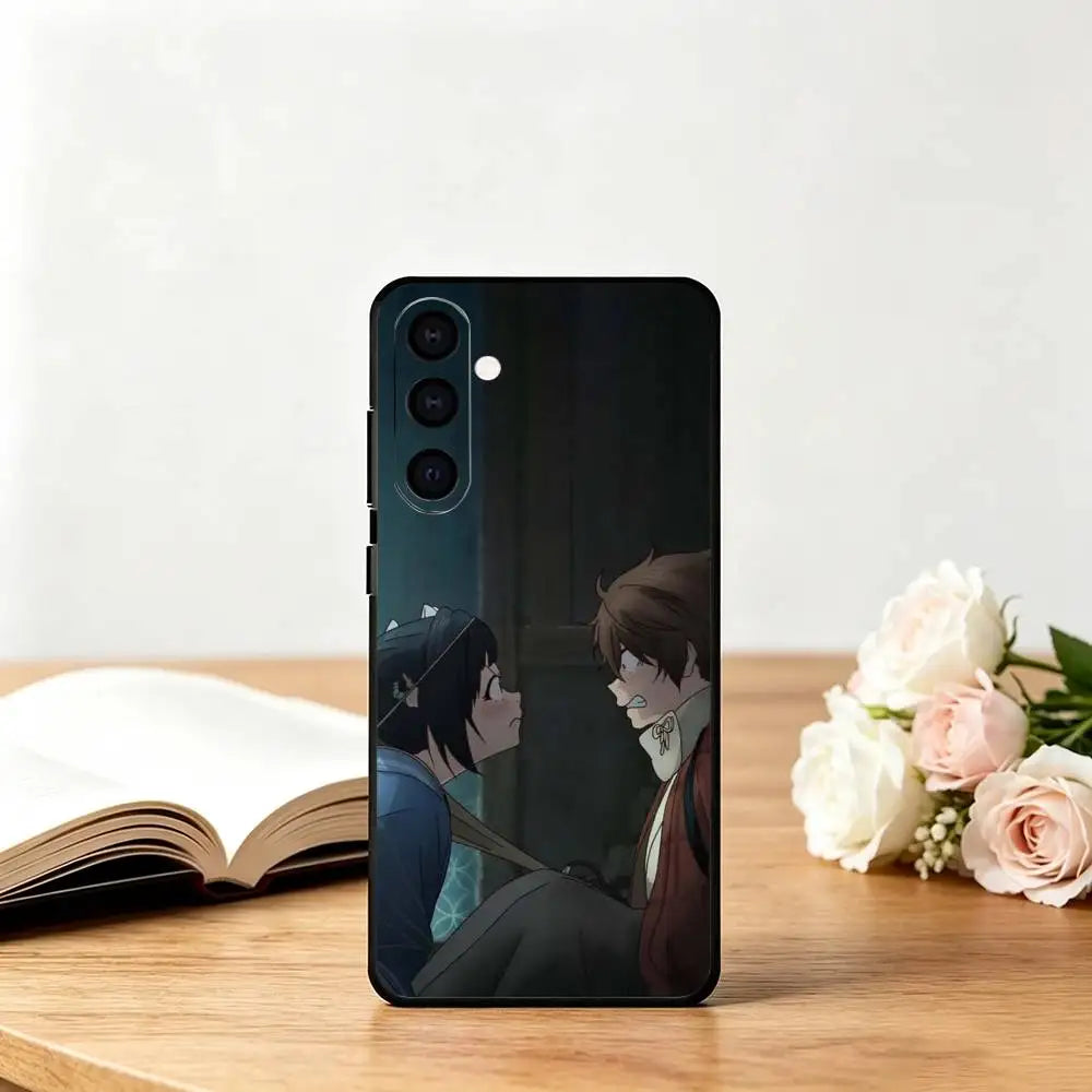 Sparks of Tomorrow Kihachi and Inako Dark Scene Samsung Galaxy Phone Case