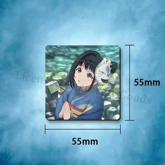 Sparks of Tomorrow Inako Momokawa Fox Mask Refrigerator Magnet