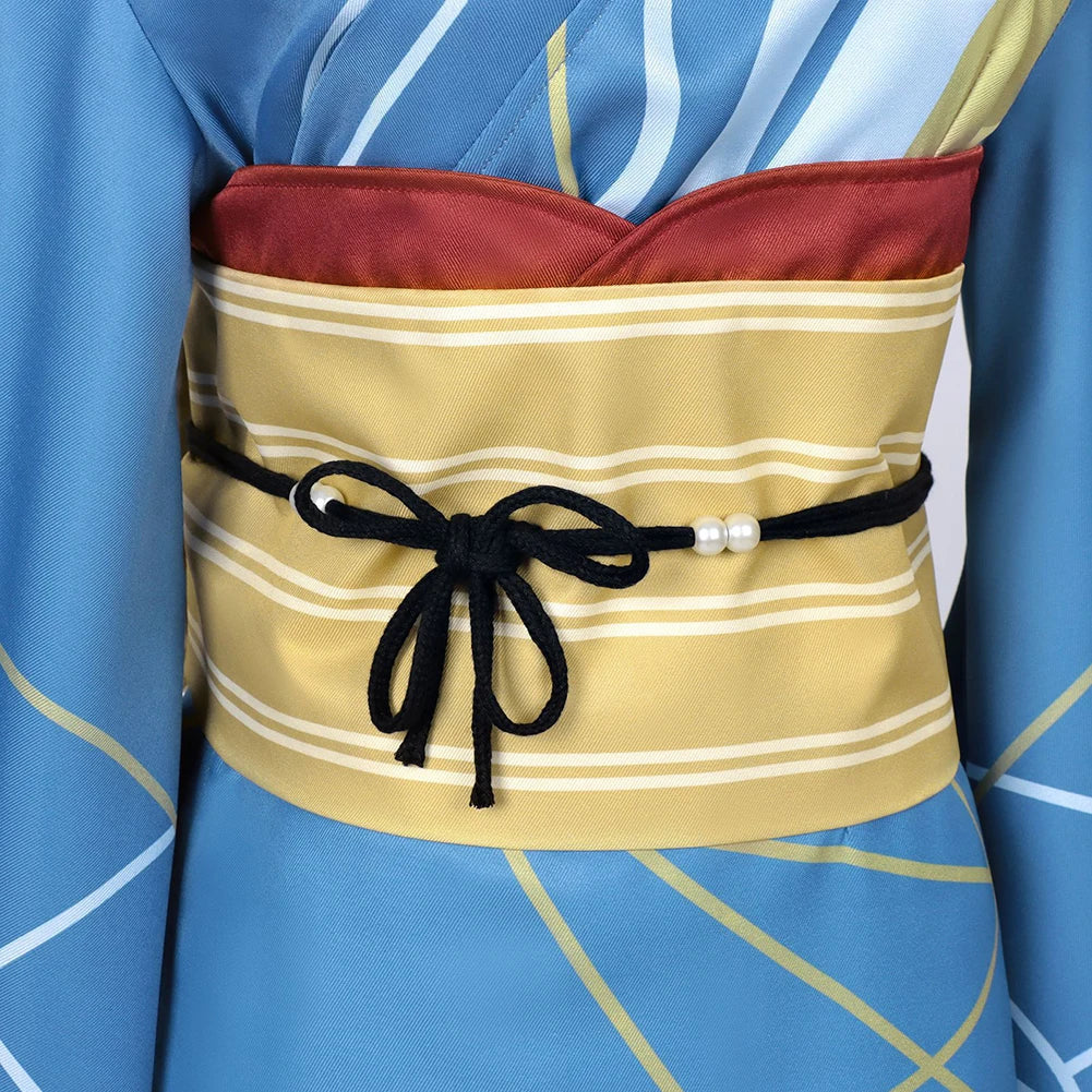 Sparks of Tomorrow Inako Momokawa Blue Kimono Costume