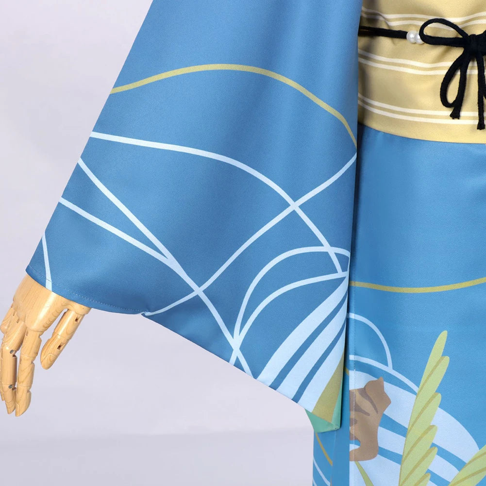 Sparks of Tomorrow Inako Momokawa Blue Kimono Costume