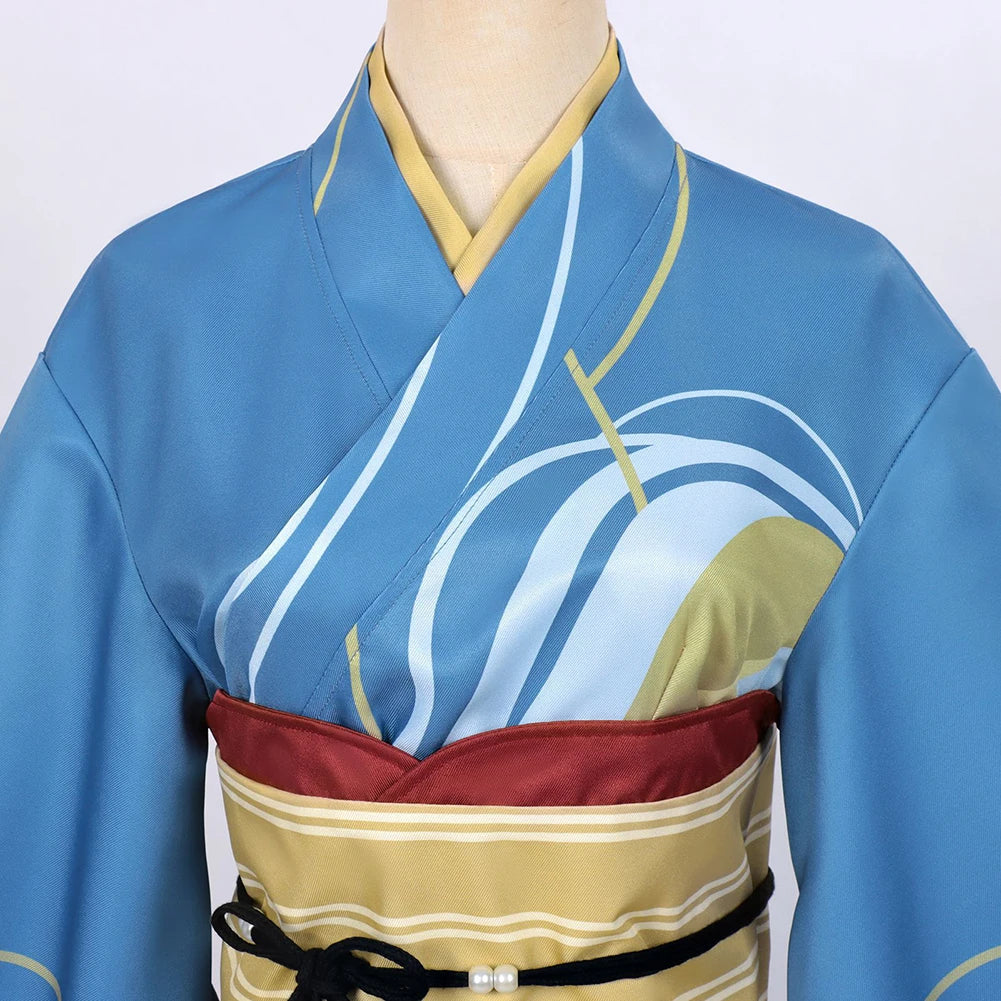 Sparks of Tomorrow Inako Momokawa Blue Kimono Costume