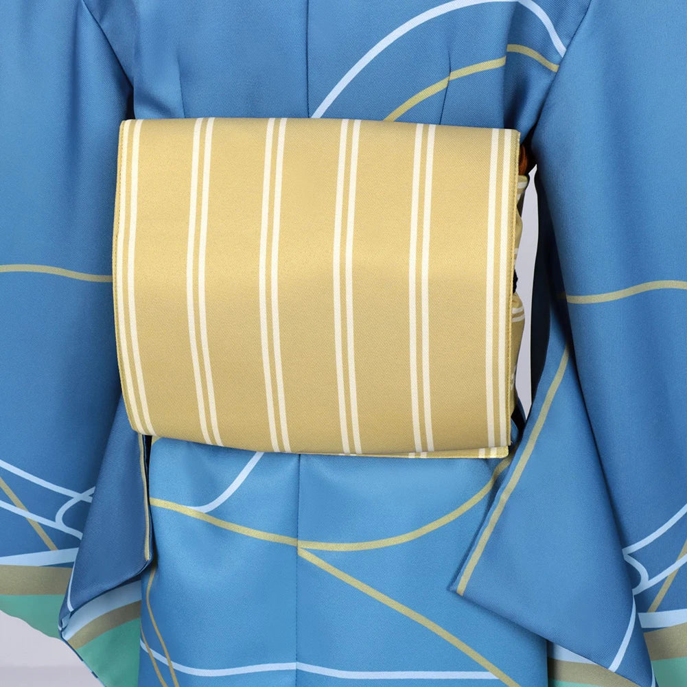 Sparks of Tomorrow Inako Momokawa Blue Kimono Costume