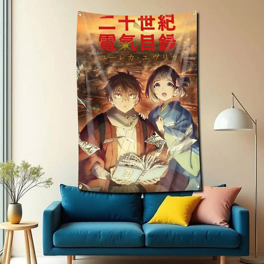 Sparks of Tomorrow Anime Kihachi and Inako Tapestry