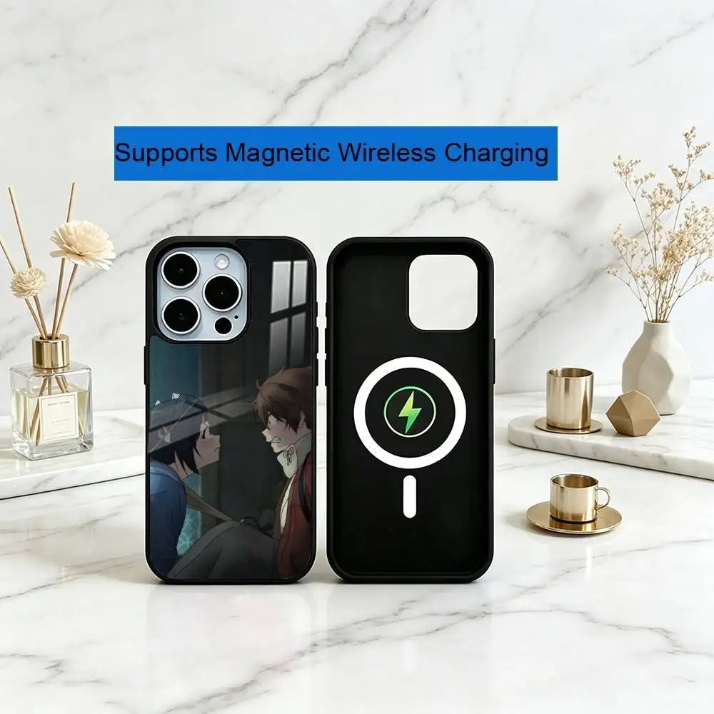 Sparks of Tomorrow Kihachi and Inako Dark Scene MagSafe iPhone Case