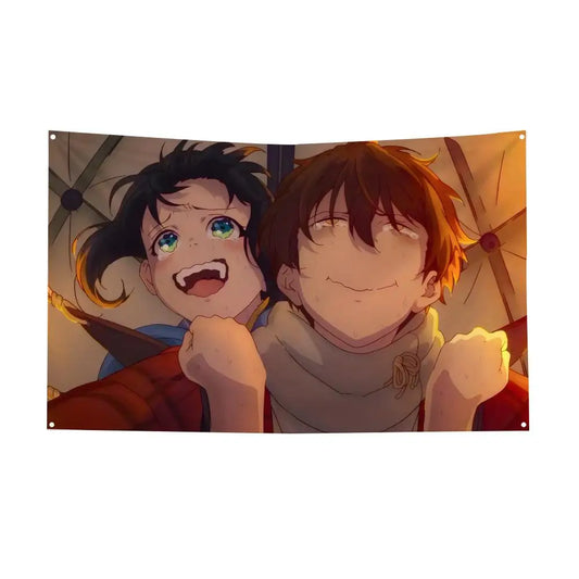 Sparks of Tomorrow Kihachi Sakamoto and Inako Momokawa Emotional Balloon Ride Wall Tapestry