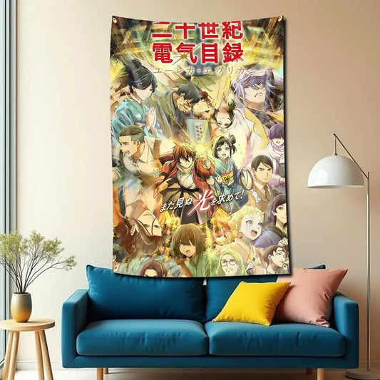 Sparks of Tomorrow Anime Full Character Cast Tapestry