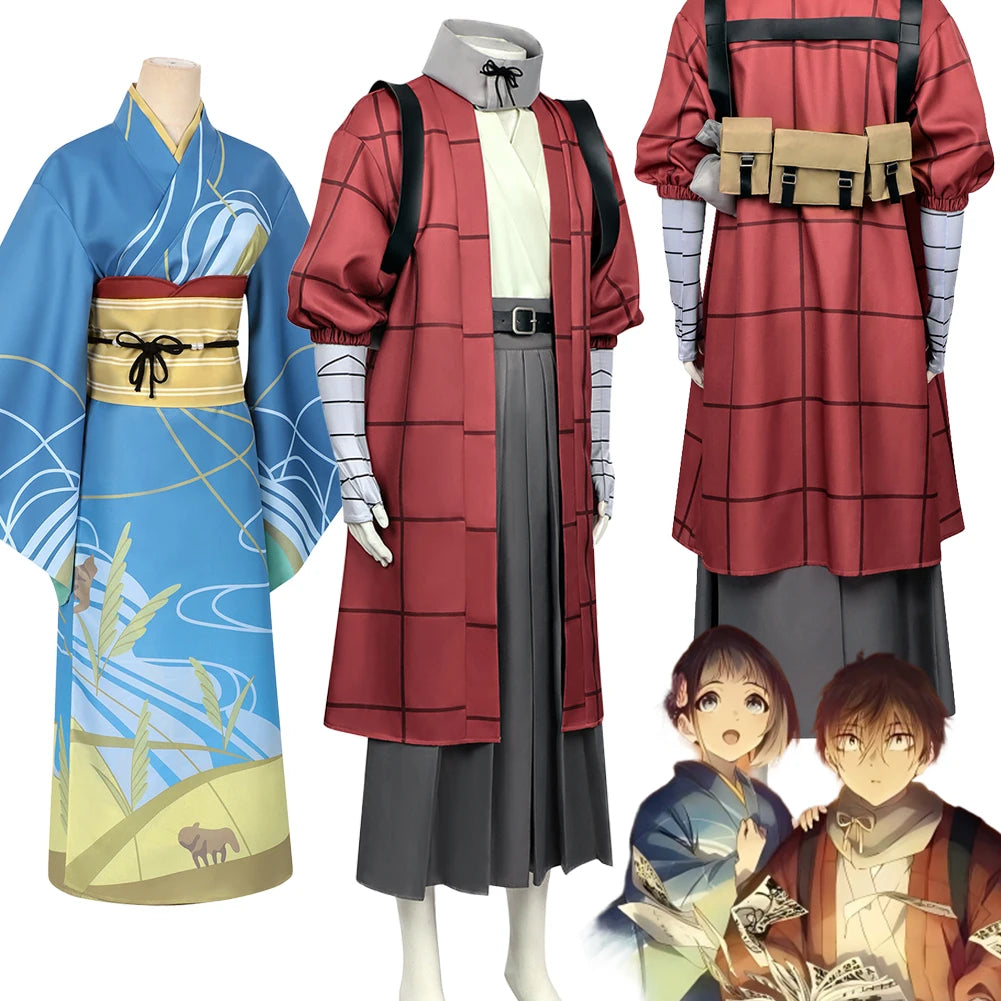 Sparks of Tomorrow Inako Momokawa Blue Kimono Costume