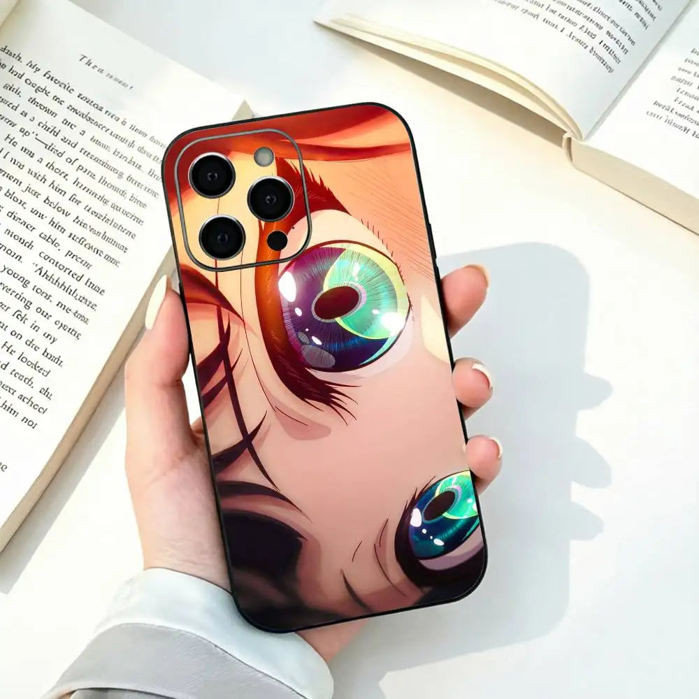 Sparks of Tomorrow Anime Inako Momokawa Eyes Close-Up iPhone Case