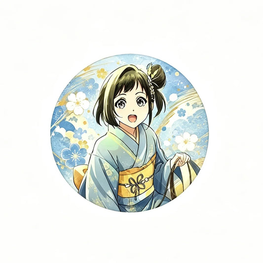 Sparks of Tomorrow Inako Momokawa Button Pin