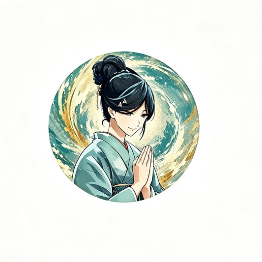 Sparks of Tomorrow Noriko Momokawa Button Pin