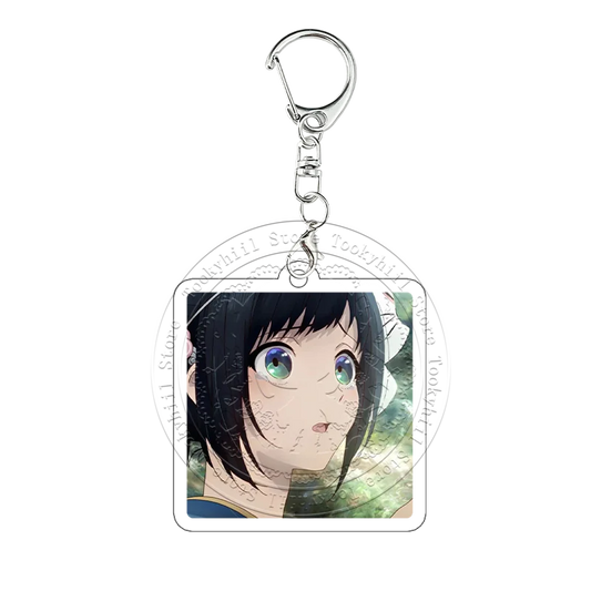 Sparks of Tomorrow Inako Momokawa Green Eyes Keychain