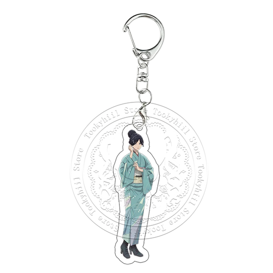 Sparks of Tomorrow Noriko Momokawa Blue Kimono Keychain