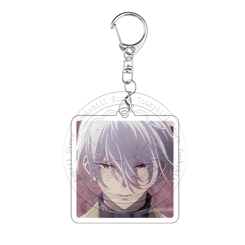 Sparks of Tomorrow Yosuke Mizoe Silver Hair Portrait Keychain